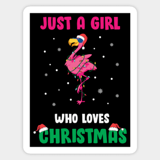 Just a Girl Who Loves Christmas Sticker